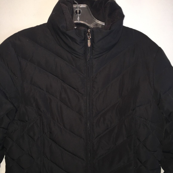 Nine West Black Puffer Coat - Picture 2 of 5